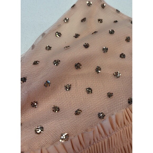 Intimately Free People Want To Have Fun Glitter Polka Dot Maxi Dress Size S Peac - Picture 10 of 11